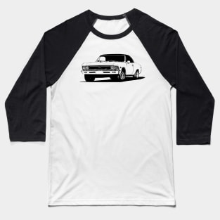 1966 Chevy Chevelle - stylized monochrome Baseball T-Shirt
